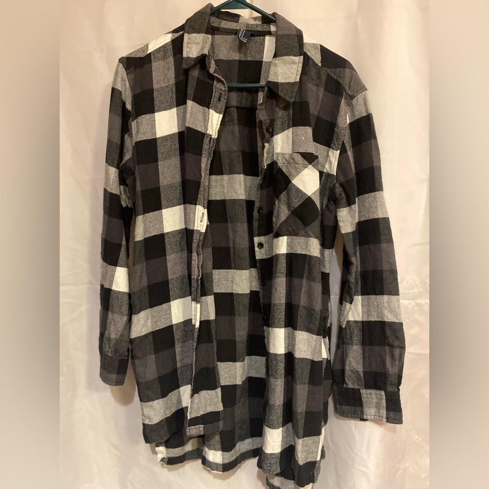 Plaid Button Down Flannel, Forever 21